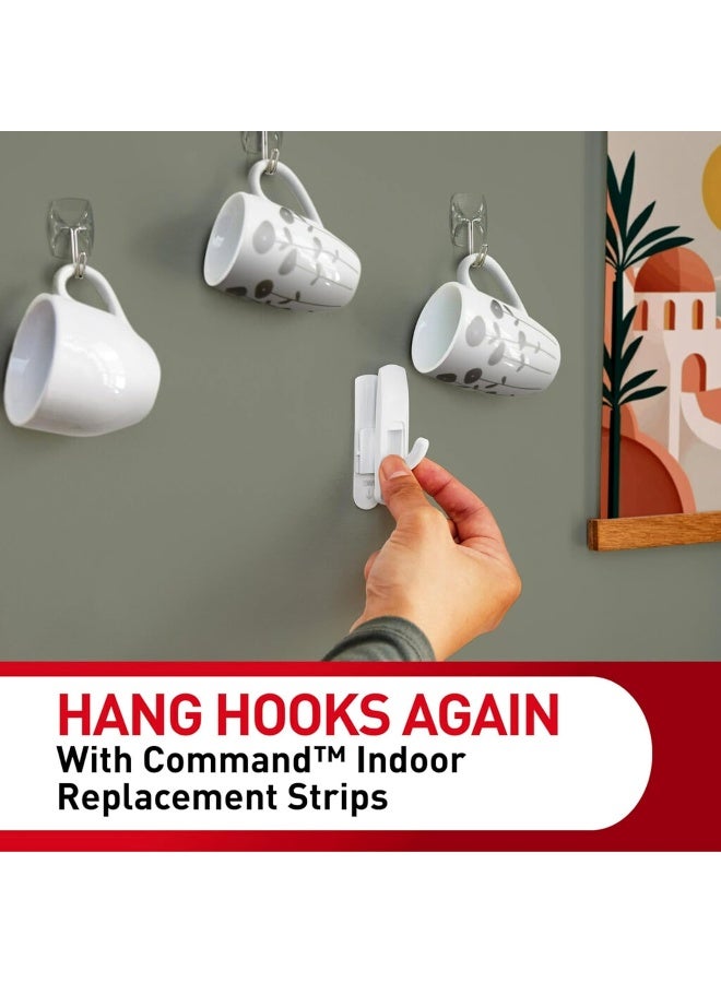 Command Replacement Strips, Mini, 12 strips, Re-Hang Indoor Hooks - Image 3